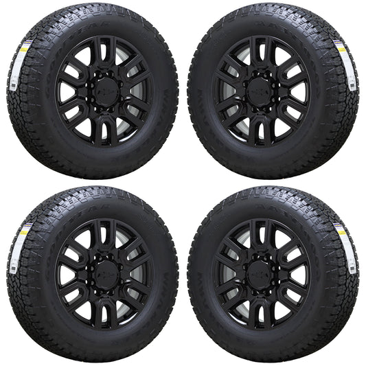 20" GMC Sierra Yukon 2500 3500 Truck Gloss Black wheels rims OEM set 5950