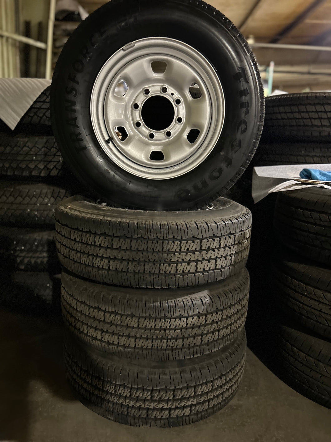 Set of 4 17x7.5 Dodge Ram 2500 3500 steel OEM Wheels Rims Tires Set 4 2497