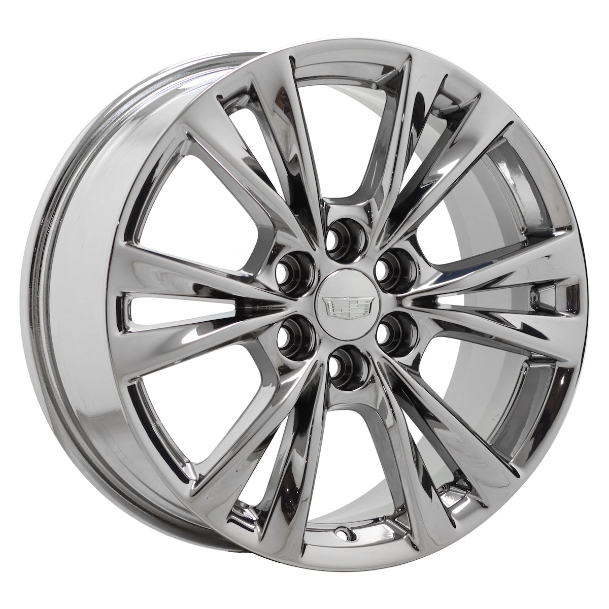 18" Cadillac XT5 XT6 SRX Bright Chrome wheels rims Factory OEM set 4844 4845