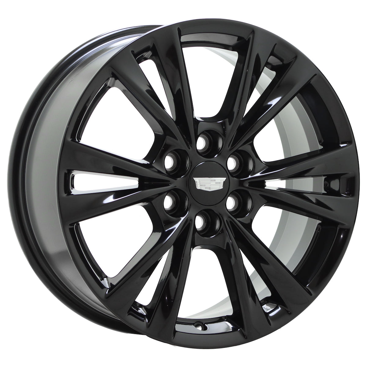 18" Cadillac XT5 XT6 SRX Gloss Black wheels rims Factory OEM set 4844 4845