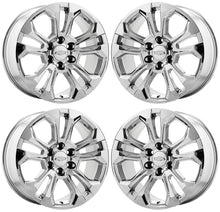 Load image into Gallery viewer, 20&quot; GM Silverado 1500 PVD chrome wheels rims Factory OEM 2022 2024 set 4 95417
