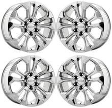 Load image into Gallery viewer, 20&quot; GM Silverado 1500 PVD chrome wheels rims Factory OEM 2022 2024 set 4 95417
