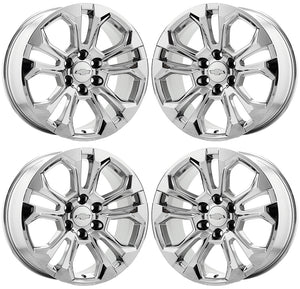 20" GM Silverado 1500 PVD chrome wheels rims Factory OEM 2022 2024 set 4 95417