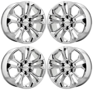 EXCHANGE 20" Chevy Silverado 1500 Bright Chrome wheels rims Factory set 14090