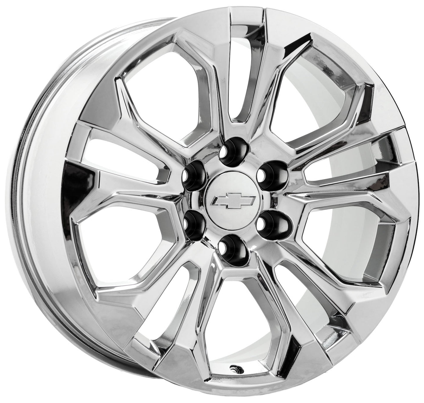 20" Chevrolet Silverado 1500 Bright Chrome wheels rims Factory OEM set 14090