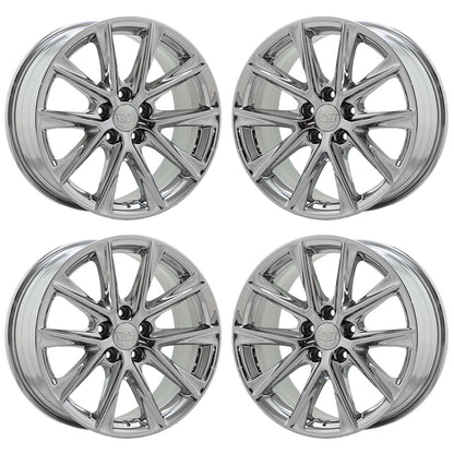 18" Cadillac CT4 Bright Chrome wheels rims Factory OEM set 4860 4858 EXCHANGE