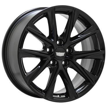 18" Cadillac CT4 Gloss Black wheels rims Factory OEM set 4860 4858