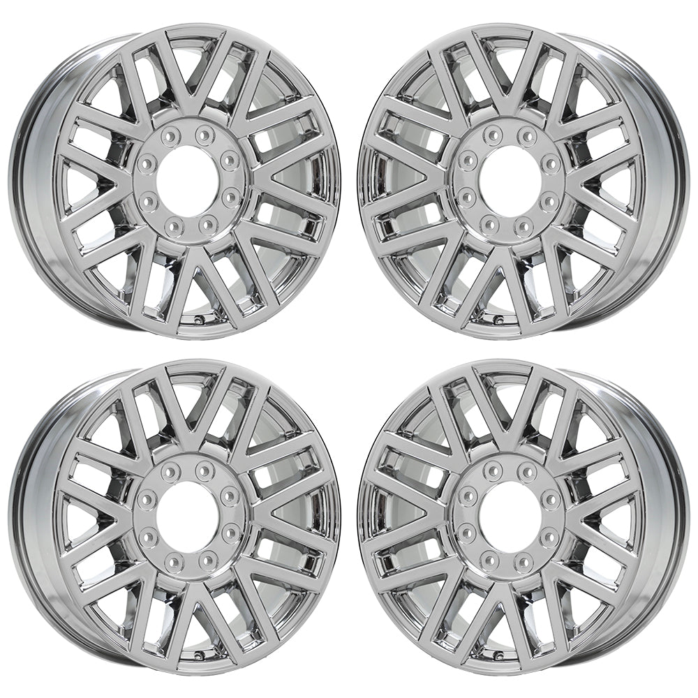 20" Ford F250 F350 SRW Chrome Bright wheels Factory OEM set 10104 10201 EXCHANGE