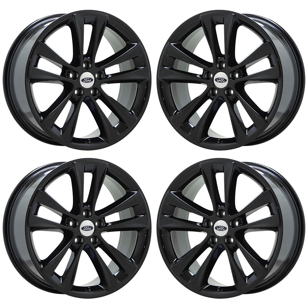 20" Ford Explorer Gloss Black wheels rims Factory OEM set 10184 EXCHANGE