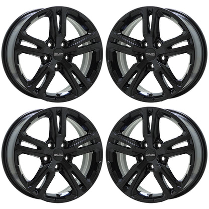 17" GMC Terrain Gloss Black wheels rims Factory OEM set 5833