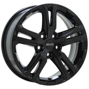 17" GMC Terrain Gloss Black wheels rims Factory OEM Set 5833
