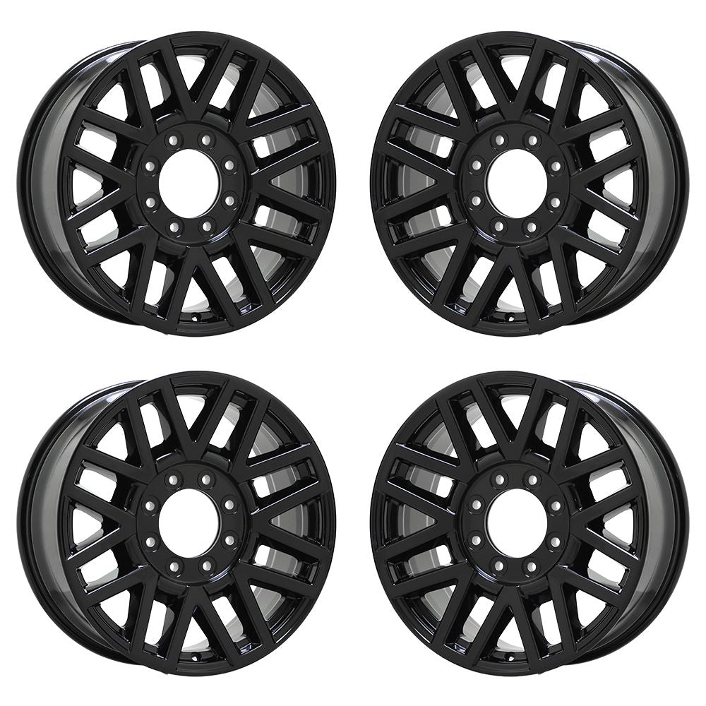 20" Ford F250 F350 SRW Gloss Black wheels rims Factory OEM set 4 10104 10201