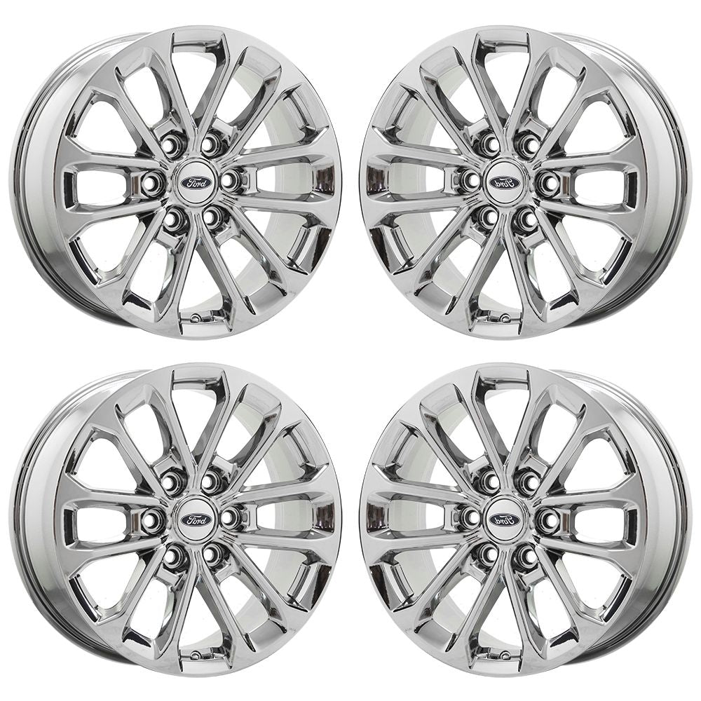 18" Ford F150 Bright Chrome Wheels Rims Factory OEM Original set 4 - 10169