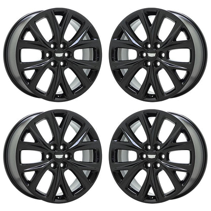20" Cadillac XT5 XT6 Gloss Black wheels Factory OEM Original set 4835 EXCHANGE