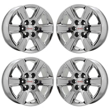 Load image into Gallery viewer, 20&quot; GMC Sierra 1500 PVD Chrome wheels rims Factory OEM Set 5650
