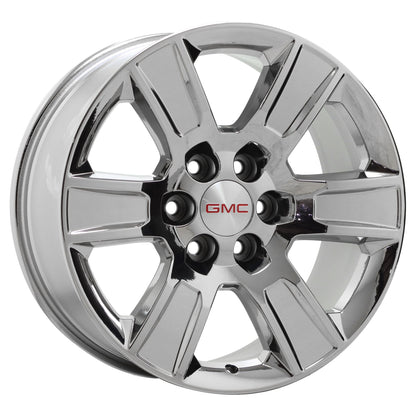 20" GMC Sierra 1500 Bright Chrome wheels rims Factory OEM set 5650