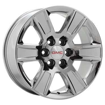 20" GMC Sierra 1500 Bright Chrome wheels rims Factory OEM set 5650