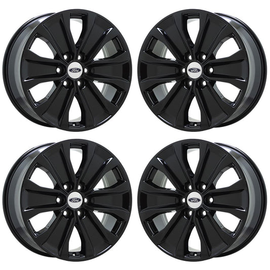 20" Ford F150 Truck Gloss Black wheels rims Factory OEM set 4 10173