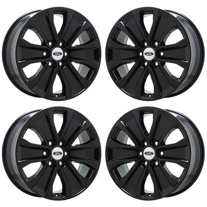 20" Ford F150 Truck Gloss Black wheels rims Factory OEM set 4 10173