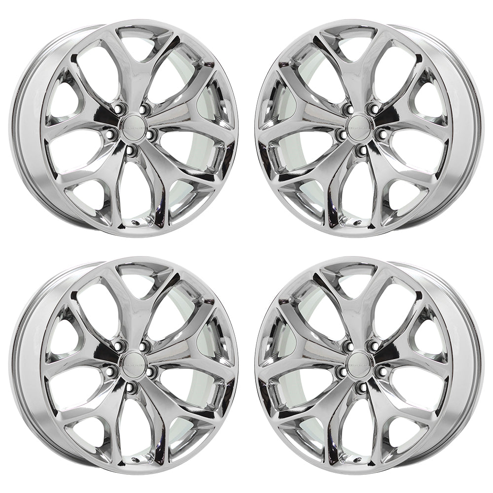20" Chrysler 300 Bright Chrome wheels rims Factory OEM set - 2523 EXCHANGE