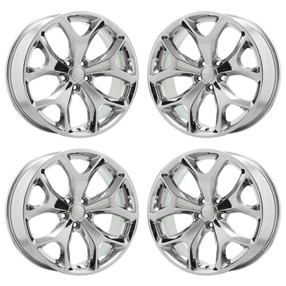 20" Chrysler 300 Bright Chrome wheels rims Factory OEM set - 2523 EXCHANGE