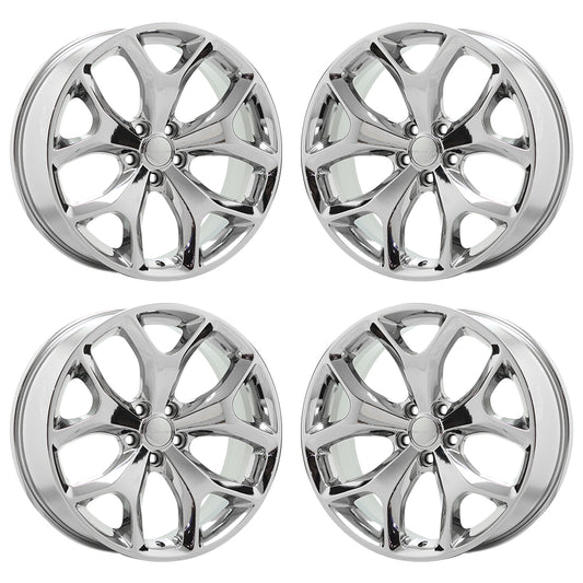 20" Chrysler 300 Bright Chrome wheels rims Factory OEM set - 2523 EXCHANGE