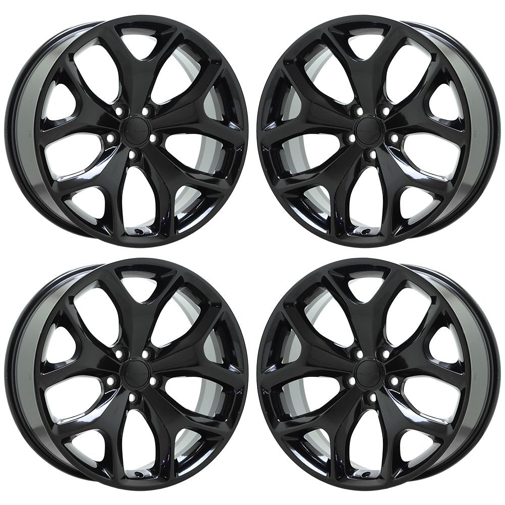20" Chrysler 300 RWD Gloss Black wheels Factory OEM set 2523 EXCHANGE