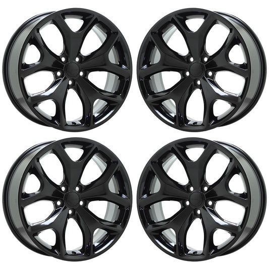 20" Chrysler 300 RWD Gloss Black wheels rims Factory OEM set 2523
