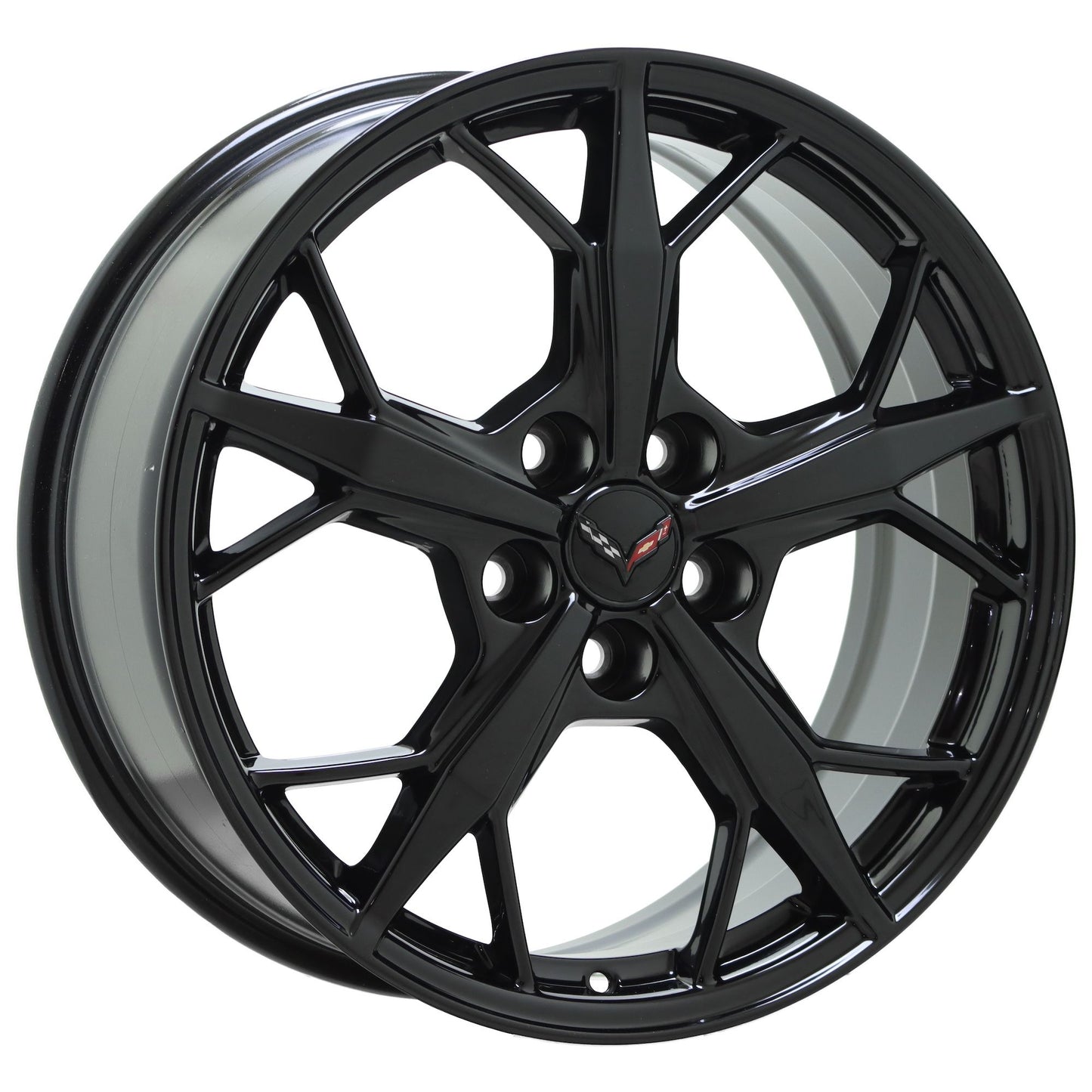 19x8.5 20x11 Corvette C8 Trident Gloss Black wheels Factory OEM GM 14011 14012