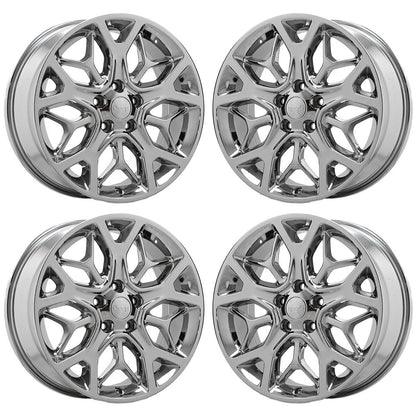 20" Jeep Grand Cherokee Bright Chrome wheels rims Factory OEM set 9181