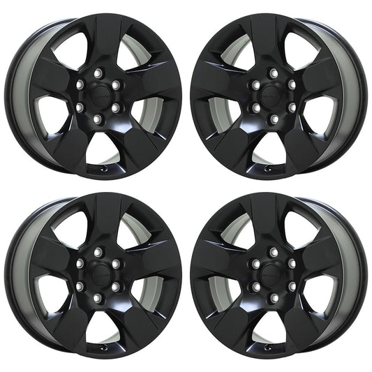 18" Dodge Ram 1500 Truck Satin Black wheels rims Factory OEM set 2669