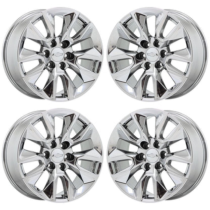20" GMC Silverado 1500 Bright Chrome wheels rims Factory OEM set 4 5916