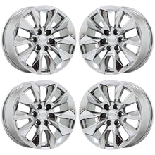 Load image into Gallery viewer, 20&quot; GM Silverado 1500 PVD chrome wheels rims Factory OEM 2019 2020 set 4 5916
