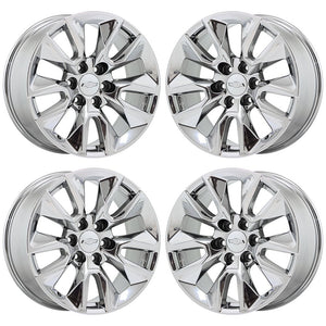 20" GM Silverado 1500 PVD chrome wheels rims Factory OEM 2019 2020 set 4 5916