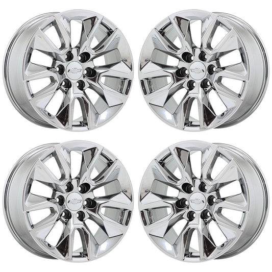 20" Chevrolet Silverado 1500 Bright Chrome wheels rims Factory OEM 5916 EXCHANGE