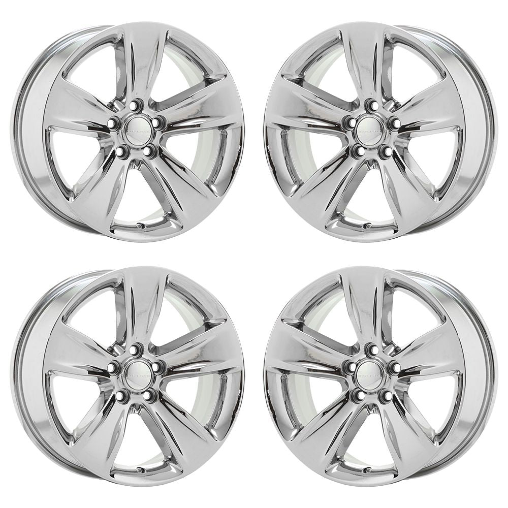 18" Dodge Charger Challenger RWD Bright Chrome wheels rims Factory OEM set 2521