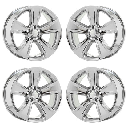 18" Dodge Charger Challenger RWD Bright Chrome wheels rims Factory OEM set 2521