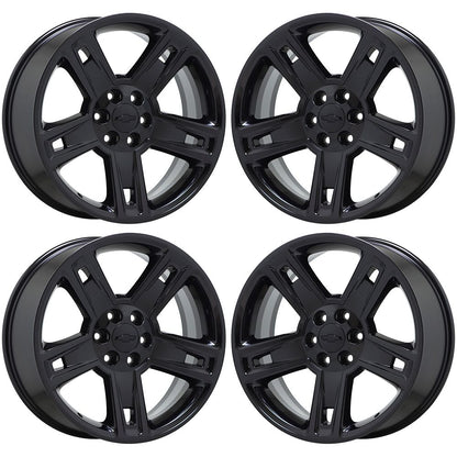 22" Cadillac Escalade Gloss Black wheels rims Factory OEM GM set 4 5664