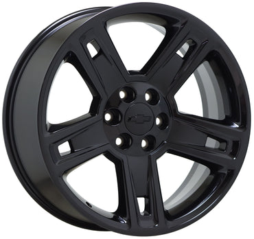22" Cadillac Escalade Gloss Black wheels rims Factory OEM GM set 4 5664