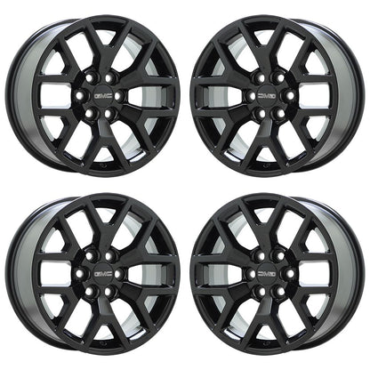 17" GMC Canyon Chevrolet Colorado Gloss Black wheels rims Factory OEM set 5692
