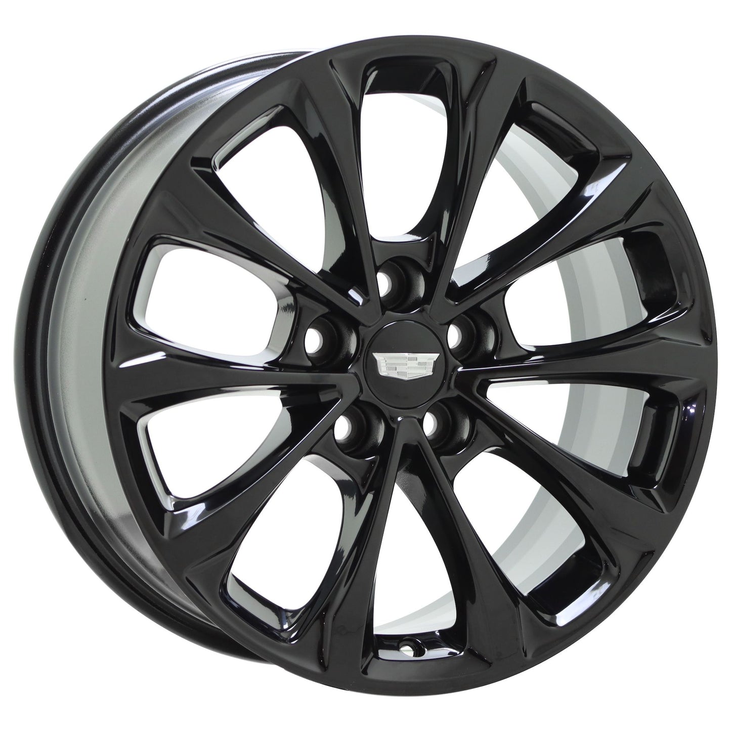 18" Cadillac CT5 CTS Premium Luxury Gloss Black wheels rims Factory OEM set 4837