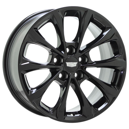 18" Cadillac CT5 CTS Premium Luxury Gloss Black wheels rims Factory OEM set 4837