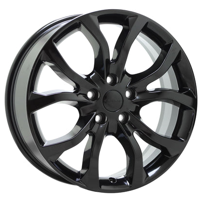 20" Jeep Grand Cherokee Gloss Black wheels rims Factory OEM set 2568