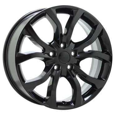 20" Jeep Grand Cherokee Gloss Black wheels rims Factory OEM set 2568
