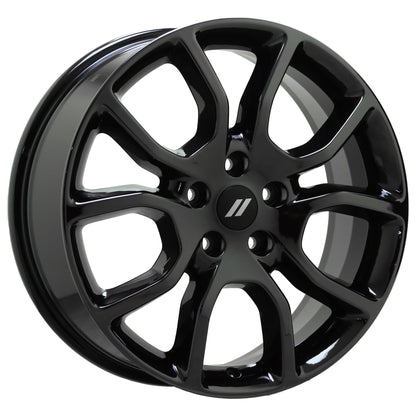 20" Dodge Durango Jeep Grand Cherokee Black Chrome wheels OEM set 2570
