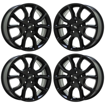 20" Dodge Durango Jeep Grand Cherokee Gloss Black wheels OEM 2570