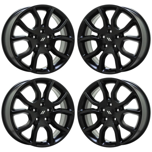 20" Dodge Durango Jeep Grand Cherokee Gloss Black wheels OEM 2570