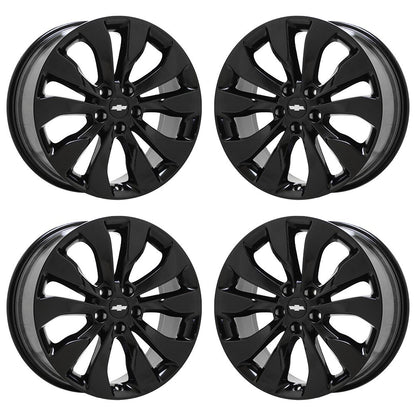 19" Chevrolet Malibu Premier Gloss Black wheels rims Factory OEM set 5718