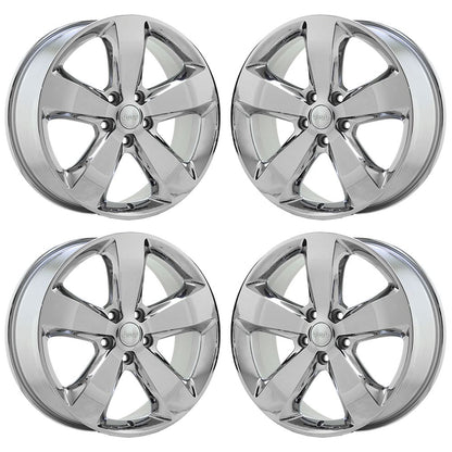 20" Jeep Grand Cherokee Bright Chrome wheels rims Factory OEM set 9137