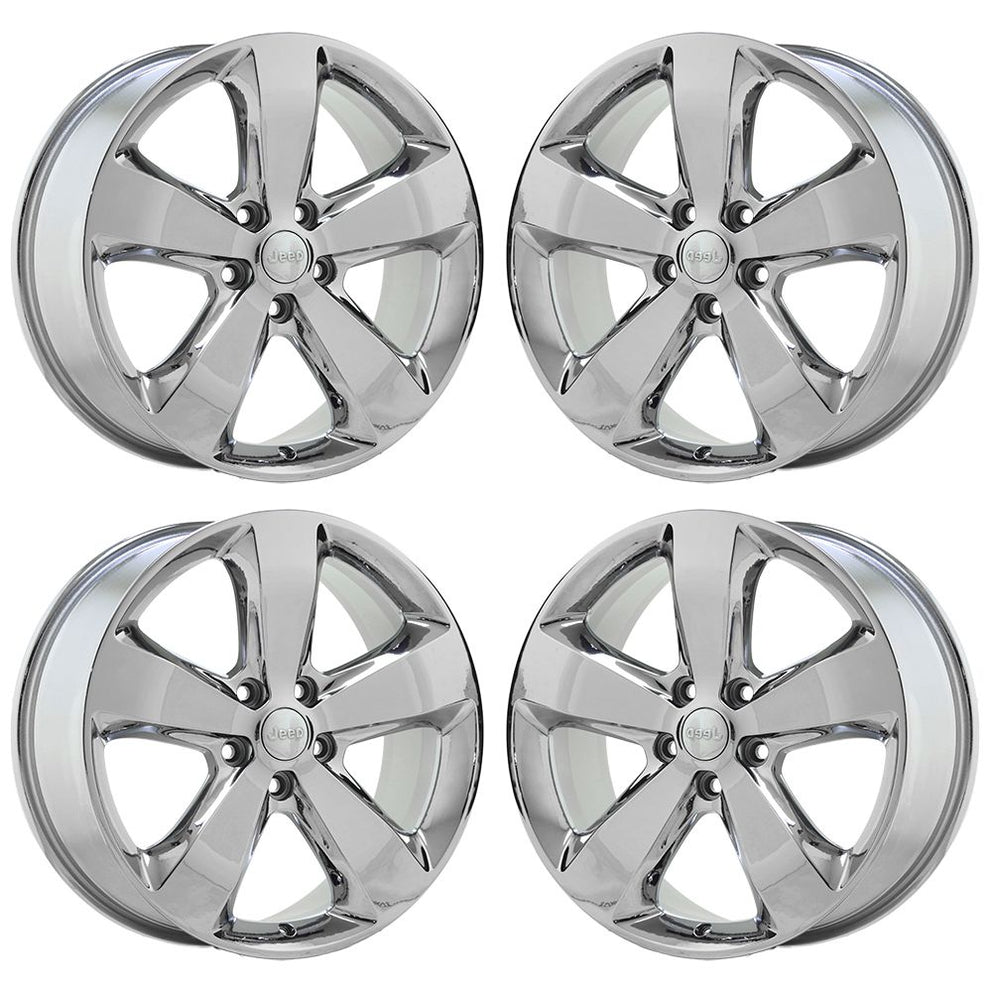 Jeep Premium Factory OEM Wheels Rims Stock Replacement Chrome Black ...